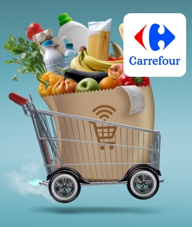 Carrefour drive, partenaire du camping les Bords de Loue